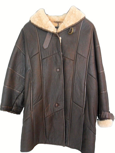 Dicke lederjacke mit - dicke,