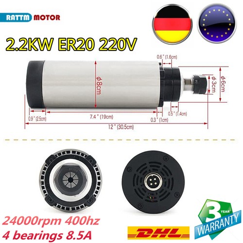 Ger 2kw spindel - 『ger』2.2kw,