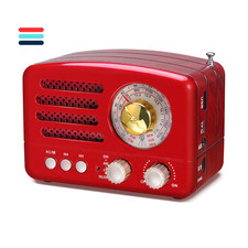 Retro Radio mit Bluetooth | 1800mAh Akku | USB/TF-Aux