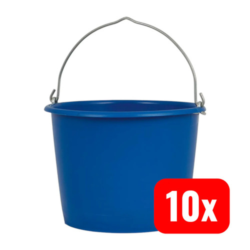 Baueimer mörteleimer 12l blau - mörteleimer,