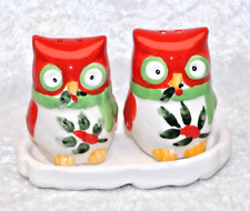 Eulen  aus  Keramik -  Salz und Pfeffer Streuer - ca. 7,2 cm hoch  - Nr. 53