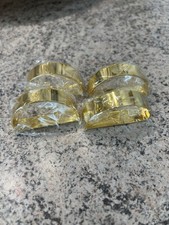 4er Set Serviettenringe gold