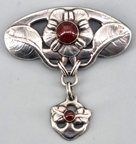 Jugendstil brosche floral - brosche,