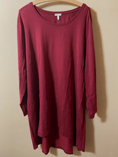Deerberg XXL Kleid weinrot