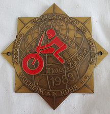 ADAC Plakette, 2. Int. Zielfahrt 1983, Mühlheim an der Ruhr, Motorrad, Polizei