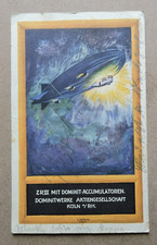 orig. Reklame AK Köln Dominit Werke Accu./ Zeppelin RIII /gel.1928