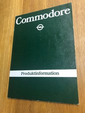 Opel Commodore Interne Produktinformation Sehr Selten