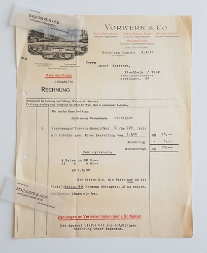 1936 vorwerk wuppertal - 1936,