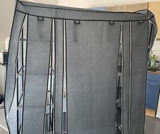 Stoff-Kleiderschrank - 150x175x45cm, Grau