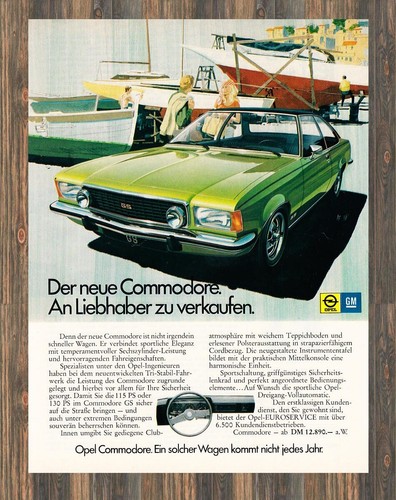 Opel commodore reklame - commodore, gs