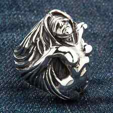 HEISSER BIKER NACKTE DAMEN LADY STERLINGSILBER RING NEU HARLEY SCHMUCK BIKER ...