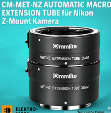 Commlite CM-MET-NZ Automatic Macro Extension Tube für Nikon Z-Mount Kamera ✅ NEU