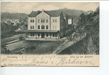 AK  Annaberg, Erzgebirge, Bahnhof (1756), 1904