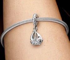 Pandora Cham Silber 799439C00 Segelboot Anhänger Sterlingsilber