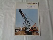 Weserhütte W80 Universalbagger Prospekt