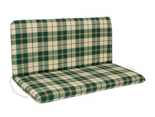 Bankauflage Bankpolster Sitzpolster Auflage Bank BOSTON 2-sitzer grün kariert