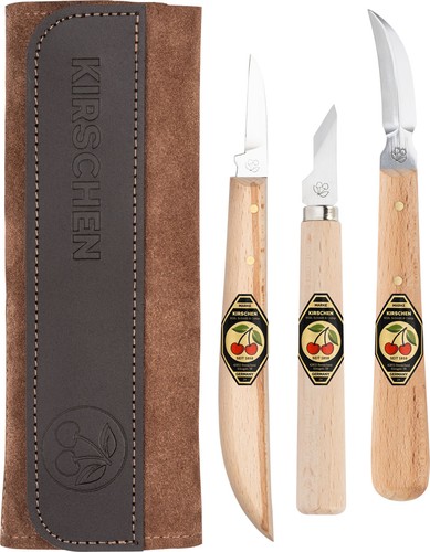 Kirschen schnitzmessersatz - schnitzmessersatz, in