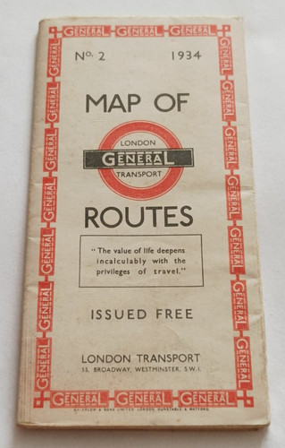 1934 karte von london - karte,