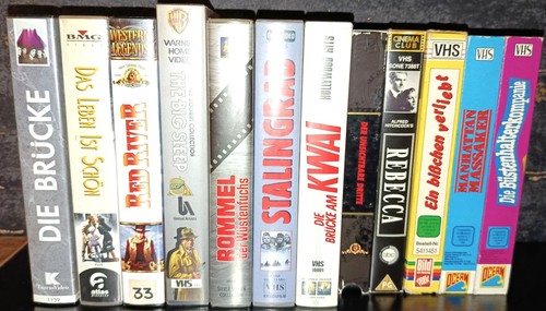 12x vhs sammlung klassiker - vhs-sammlung,