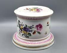 Meissen Porzellan Kannen Untersetzer antik, Watteau Blumen Insekten Marcolini