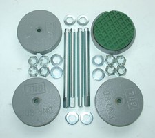 4 Maschinenfüße NEU D84 M12x100 grau Fräsmaschine/Drehmaschine