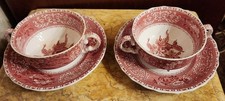 2 Suppentassen Spode Pink Camilla 