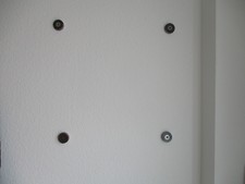 9 St. verdeckte Spiegelaufhängung Spiegelbefestigung  starke Magnete