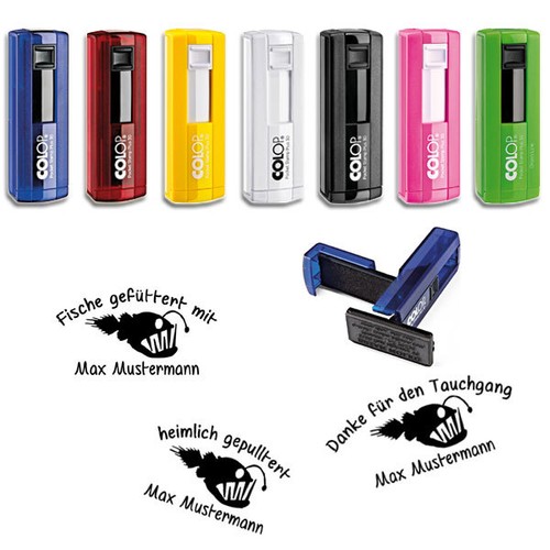 Taucher logbuchstempel colop - taucher-,