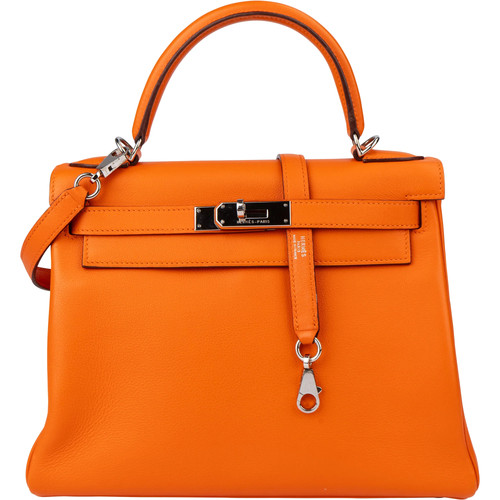 Hermès orange swift leather - orange,