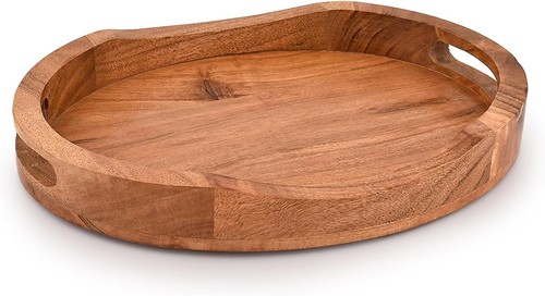 Tablett aus akazienholz - aus, akazienholz,