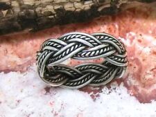Flechtmuster Ring 925 Sterling