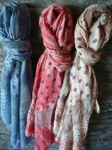 Schal,offen,lang,Viscose,Baumw