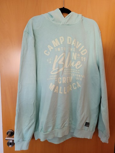 Camp david hoodie türkis - david,