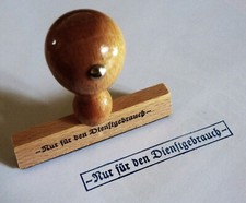 Stempel Wehrmacht NfD Dienstgebrauch Gummi Orden Ausrüstung Heer WH WW 2.WK