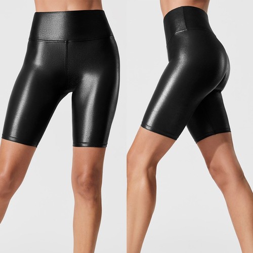 Stylische leder hot pants - leder,