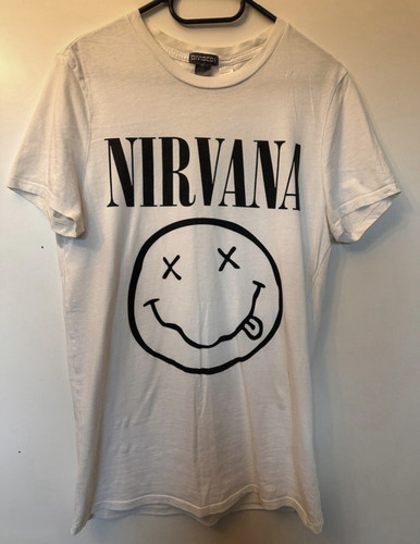 Nirvana shirt weiß xs - weiß,