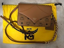 MCM Diamond Cognac Crossbody