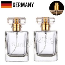 2 Stück Zerstäuber Sprühflasche Nachfüllbare Flasche Parfümflasche Reise 50ML