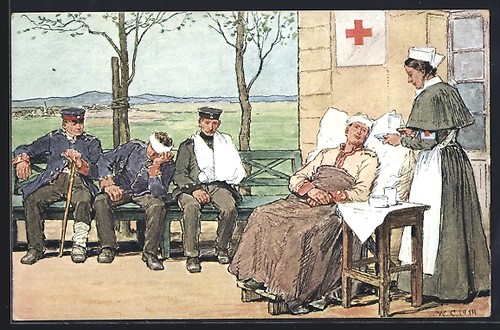 Lazarett rotkreuzschwester - im,
