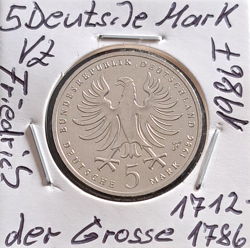 1986 f gedenkmünze - dm,