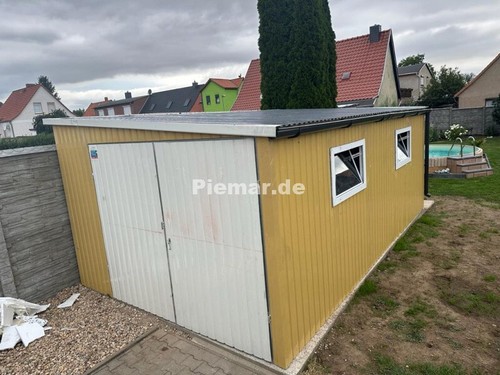 Blechgarage 4x6m lagerraum - 4x6m,
