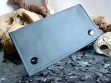 Tabakbeutel Tabaktasche Drehertasche Leder Design Serie Farbton Biau