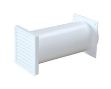 Mauerkasten rund weiß