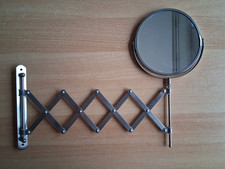 Kosmetikspiegel, Schminkspiegel, ausziehbar, Ikea Fräck, Edelstahl