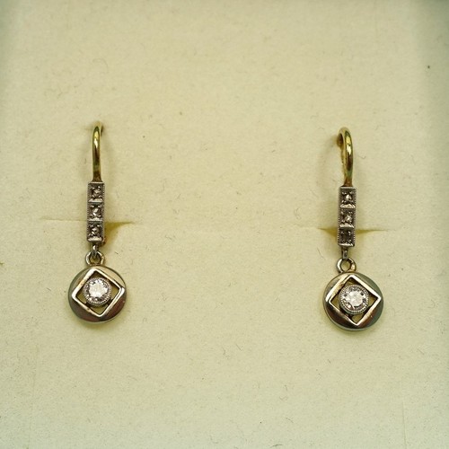 Art deco ohrringe 585 gold - art,