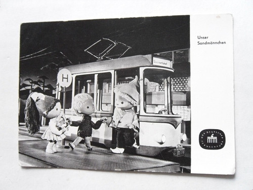 Sandmännchen straßenbahn - ak,