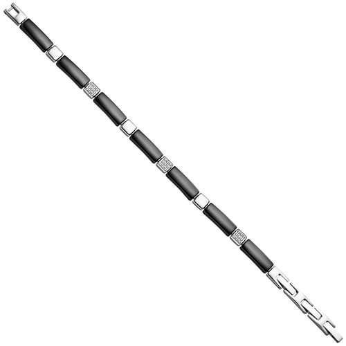 Armband aus keramik schwarz - aus,