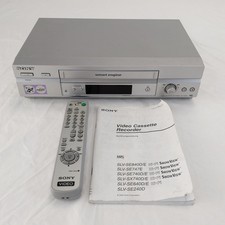 Sony SLV-SE240 VHS Videorecorder silber + Fernbedienung - funktioniert ✅