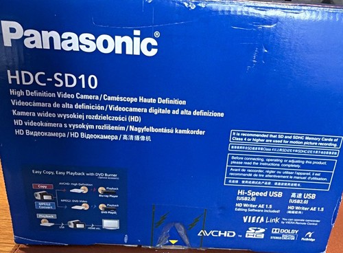 Panasonic hdc sd10 - panasonic, hdc-sd10