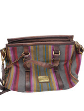 Fossil Emory Handtasche bunt gestreift Satchel Tote Tasche